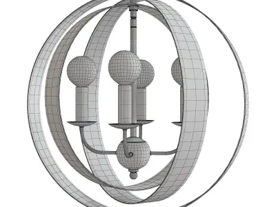 Luna Chandelier Low-poly 3D model