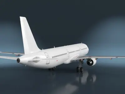  Airbus A321 with Interior and Doors Rigged 