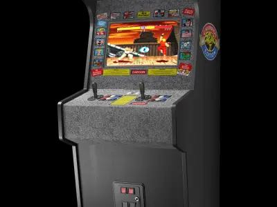 Arcade Machine Street Fighter II 3D model