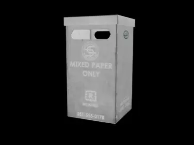 Bin Bundle - 26 Models Low-poly 3D model