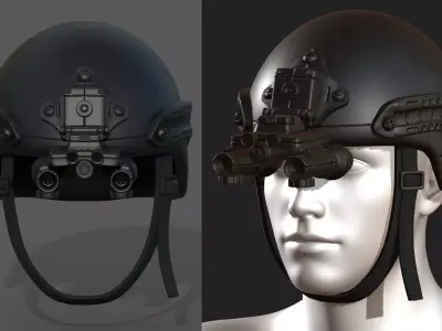 Helmet armor develop fantasy 3d model  Low-poly 3D model