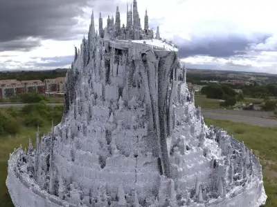 Minas Tirith Full scene mid resolution 3D model