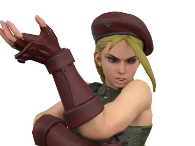 Cammy from Street Fighter 6 3D print model