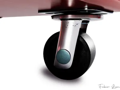 Mobile toolbox for workshop garage mechanics 3D model