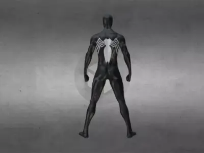 Black spiderman 3D model