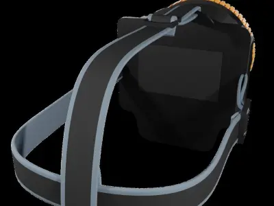 headlamp flashlight 3D model