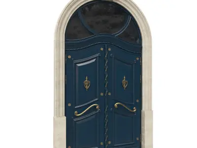 Entrance classic door 40 3D model