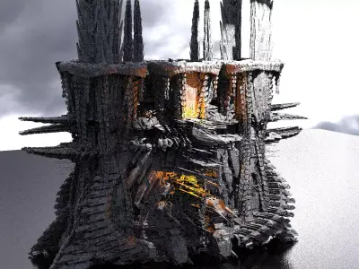 Energy Dark Fusion Core Towers Kit bash 2 3D model