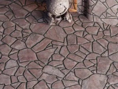 H70 Slate Stone Floor - PBR - 4K Texture