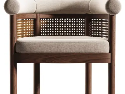 Jensen Dining Chair Low-poly 3D model