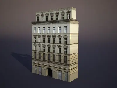 Apartment House 37 Low-poly 3D model