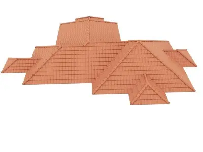 Modern Roof Tile  3D model