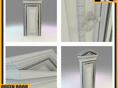 Queen Door 3D model