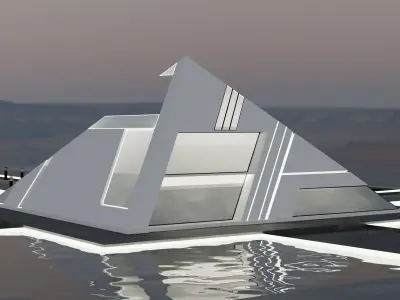 LYX PYRAMID HOUSE 3D MODEL Low-poly 3D model