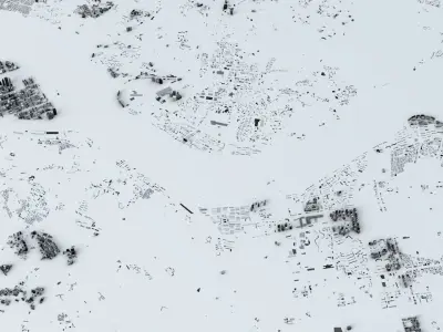 Seoul Streets and Buildings 3D model