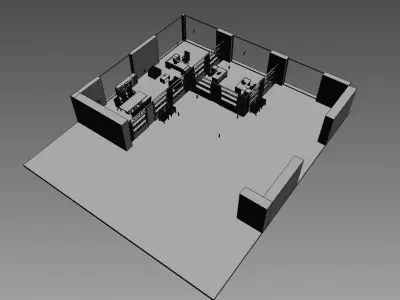 office interior partition pr2-722 3D model
