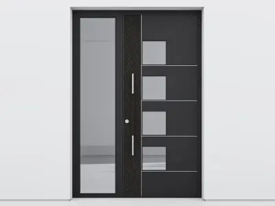 Aluminium door 137 3D model