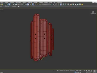 Bolton 2 Light Sconce Low-poly 3D model