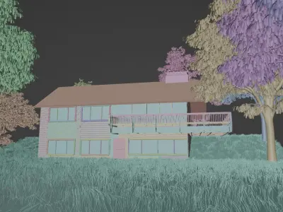 House Exterior 3D model 7