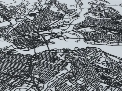 Ottawa Road Network and Streets 3D model