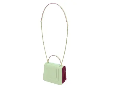 Bvlgari Serpenti Forever Bag Light-Green Low-poly 3D model