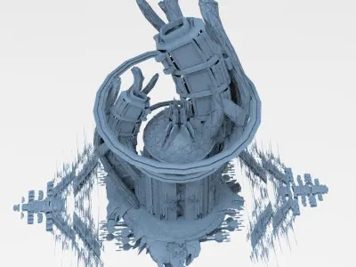 Sci fi Trinity elite tower 3 3D model