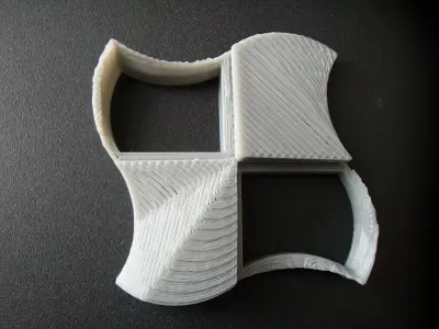 Logo test microsoft windows rework 3D print model