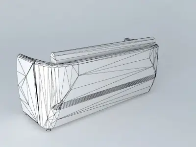 Simple light green sofa Free 3D model