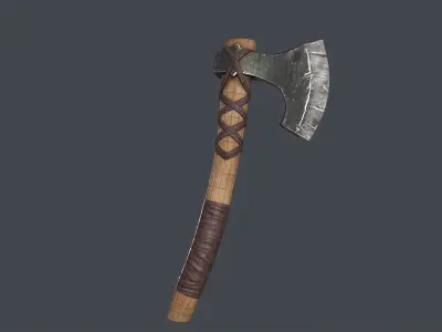 Next generation small axe Free low-poly 3D model