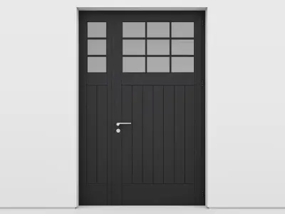 Aluminium door 161 3D model