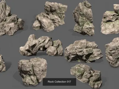 Mega Bundle of Rocks 3D Model Pack