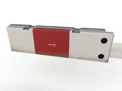 Concrete barrier textured unity asset prefab ready 3D model