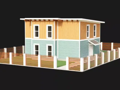 Contemporary House 12 3D model