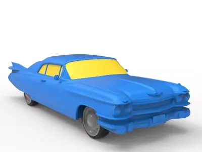 Cadillac Eldorado 1959 Classic Car 3D print model