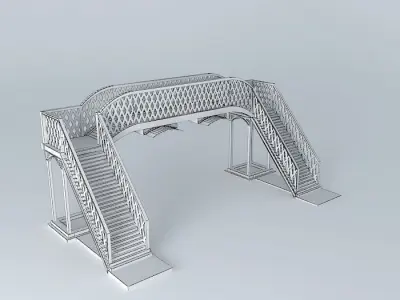 Eco Rail Track Walkover From our Plans Old Steam Days Free 3D model