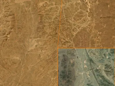 Mecca and the Red Sea coast of Saudi Arabia - tile n23 e39 3D model