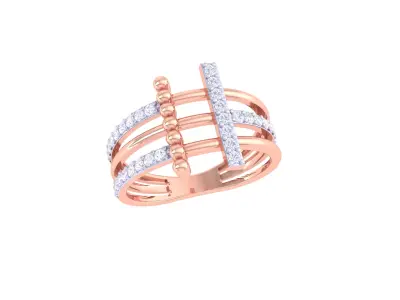 Women Ring  Render 3dm STL OBJ FBX Details 3D print model 153