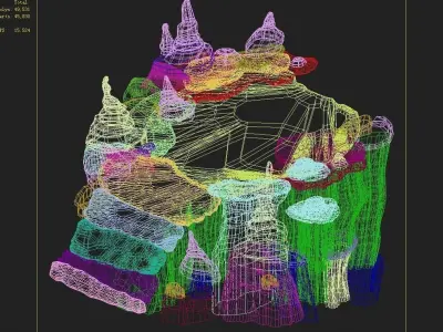 Mountain - Slope - Stone 03 3D model