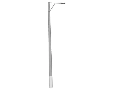 Concrete Lamp Post - Light Pole - Light Post - Street Light 13 3D model