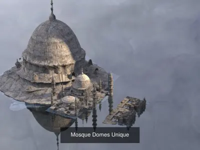 Architecture Fantasy Historical Dome Collection  3D Model Pack
