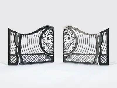 Ornate Decorative Gate 3D model