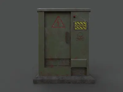 ELECTRIC BOX LOW-POLY HIGH QUALITY Low-poly 3D model