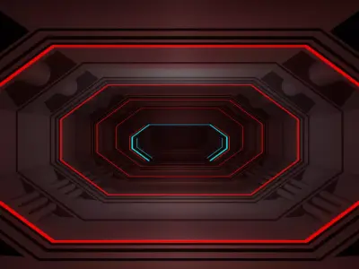 Sci Fi Interior 3D model 22