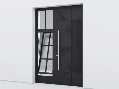 Aluminium door 266 3D model
