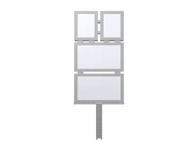 Voxel Advertising Banner v3 001 Low-poly 3D model