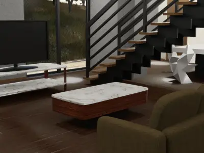 Japanese modern house 3D model
