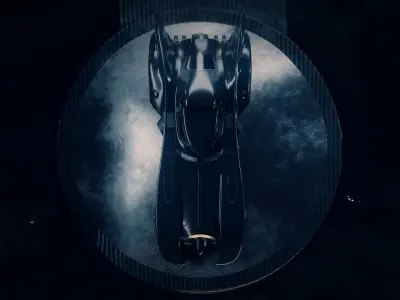 1989 Batmobile Low-poly 3D model