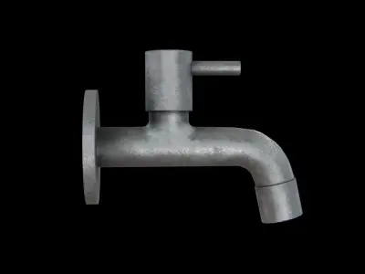 Disk Tap old Low-poly 3D model