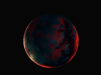 Planet Low-poly 3D model