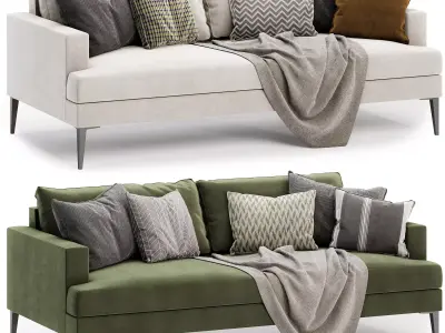 Andes 3 seater sofa 3D model